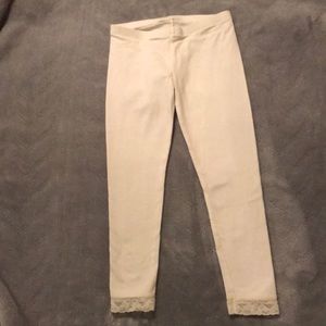 The Children’s Place winter white leggings M 7/8